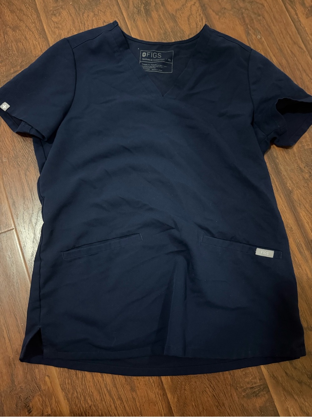 FIGS Women’s Navy V-Neck Scrub Top